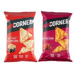 哔啵脆 POPCORNERS 咸甜味+甜辣椒味142g*2袋膨化食品休闲零食