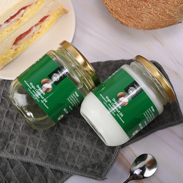 88VIP：赫丽特奇 椰子油冷榨200ml*1瓶便携装烘焙家用食用油