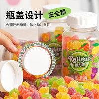 88VIP：Keliguo 棵力果 维C果汁酸Q糖208g*2瓶装QQ软糖水果味橡皮糖儿童糖果零食