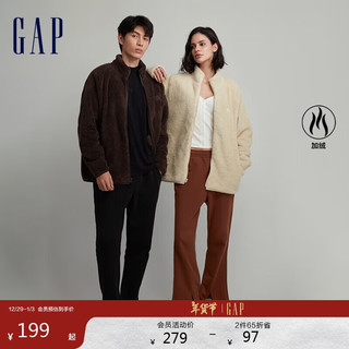 Gap 男女装秋冬款LOGO抱抱绒立领运动卫衣817851休闲上衣