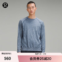 lululemon丨Engineered Warmth 男士长袖圆领运动衫 LM3EQZS 浅蓝/白色 XXS