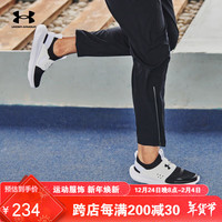 安德玛（Under Armour）Runplay男子运动跑步鞋3024870 黑白色002 40