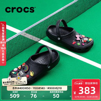 crocs 卡骆驰 檀健次同款经典洞洞鞋轻便百搭男沙滩鞋户外包头拖鞋女鞋10001 黑色-001