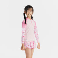 DECATHLON 迪卡侬 女童泳衣防晒长袖美人鱼冲浪游泳KIDK