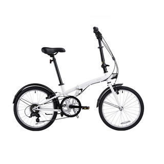 迪卡侬 DECATHLON TILIT 120 ADJ 折叠自行车 8758430 雪白 20英寸 6速