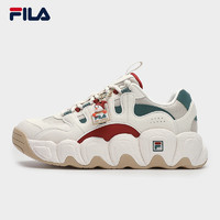 FILA 斐乐 老爹鞋女鞋运动鞋2024春新款圣诞可颂面包鞋休闲鞋男鞋情侣