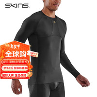 SKINS男士长裤 高强度压缩裤 专业运动越野裤Long Tights 上衣-星灿黑  M