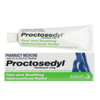 Proctosedyl 澳洲Proctosedyl痔疮膏 混合便血肛裂内外用消肉球痔疮栓30g