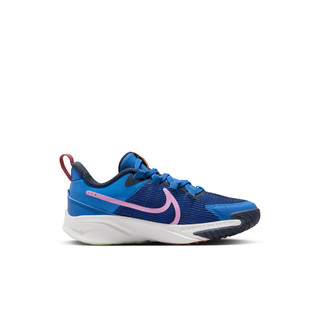 耐克（NIKE）男女童STAR RUNNER 4幼童运动鞋冬季免系鞋带DZ4491 400浅清透蓝/粘土色/山峰白/闪电蓝 33码