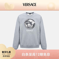 VERSACE 范思哲 22秋冬 男士奢侈品美杜莎头像印花装饰长袖宽松休闲卫衣上衣服饰