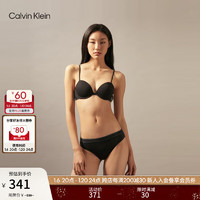 卡尔文·克莱恩 Calvin Klein 内衣24秋季女ck舒适上托薄垫3/4文胸QF7948AD UB1-太空黑 34D 34/75D