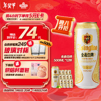 TSINGTAO 青岛啤酒 精酿全麦白啤 浓郁麦香古法酿造500ml*12听