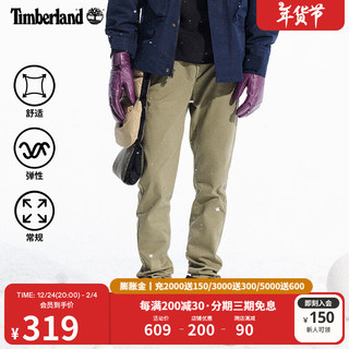 Timberland 男装长裤休闲弹性力锥形修身束脚裤|A2A49 A2A49590/卡塞尔绿色 30