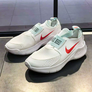 NIKE 耐克 女鞋秋冬季运动鞋FLEX RUNNER 2网面大童跑步鞋一脚蹬休闲鞋 HM5635-161白红 36