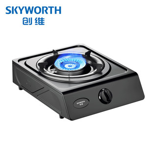 移动端、京东百亿补贴：SKYWORTH 创维 燃气灶单眼灶具 4.5kW猛火台式煤气灶单眼灶台 家用大火力炉具 Z101T（液化气）