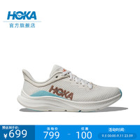 HOKA ONE ONE男女款夏季速力马尔综合训练鞋SOLIMAR支撑稳定透气 霜白色/晴空蓝-女 40 霜白色/晴空蓝-女 6月15日10点