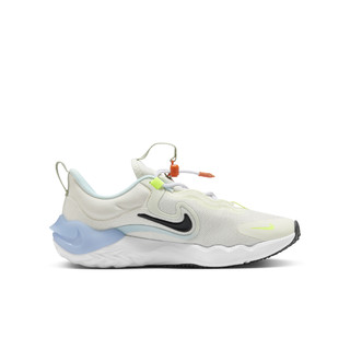 NIKE 耐克 RUN FLOW 小波浪大童公路跑步鞋HV1803 101帆白/黑/白/冰川蓝/荧光黄/地平线绿 37.5码