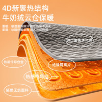 可水洗电热毯2024双人电褥子碳纤维店单人家用 4D新聚热结构⭐牛奶绒云仓保暖