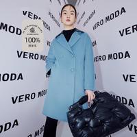 限尺码：VERO MODA 女士翻领双排扣毛呢外套