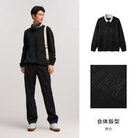 Semir 森马 男士假两件针织衫 10-1723107120