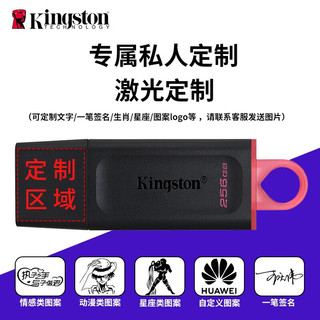 金士顿（Kingston）U盘 USB3.2 Gen 1 高速车载闪存优盘 DTX 商务办公U盘 时尚便携激光 256G U盘+金属礼盒