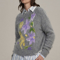 Fabrique Innovations Fabrique 夜花园南洋花卉手绣套头毛衣 FRWHJFNKPR146G7