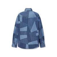 Levi's 李维斯 23牛仔衬衫翻领拼色时尚潮流设计感舒适百搭A3373-0016