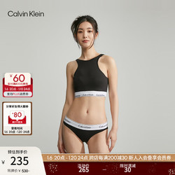 卡尔文·克莱恩 Calvin Klein 内衣女士ck无钢圈轻运动U型露背内搭文胸QF7214AD UB1-太空黑 L