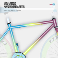 死飞自行车实心胎活飞倒刹轻便公路赛成年成人男女单车