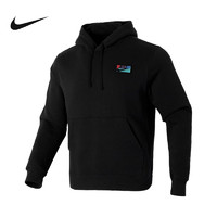 NIKE 耐克 男子秋新款连帽宽松刺绣logo休闲运动套头卫衣FB8440-010