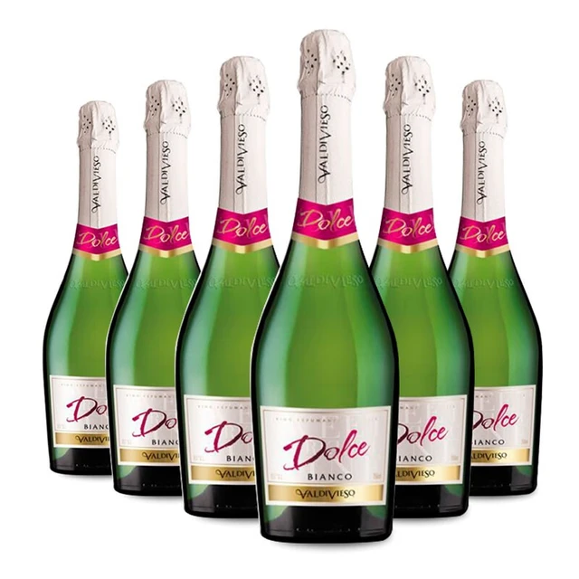 瓦帝维索（VALDIVIESO）智利原瓶进口9.5度小甜水 莫斯卡托高泡甜型起泡葡萄酒 2023年份 整箱装750mL*6