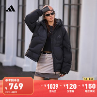 adidas 阿迪达斯 600蓬拒水防泼防风保暖鸭绒羽绒服 L