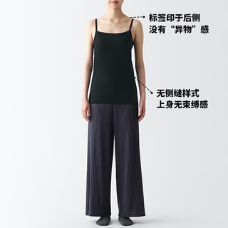 无印良品（MUJI）女式 棉冬季 吊带衫 轻薄舒适
FCA51C3A 黑色 XXL（170/96A）