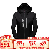 MAMMUT 猛犸象 Aenergy女防风防泼水舒适外套夹克皮肤衣 0001-黑色 XS