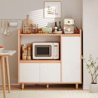 实采（SHICY）餐边柜茶水柜厨房橱柜客厅置物柜矮柜小收纳柜子储物柜备餐柜 【60_40_91cm高脚矮柜】双门