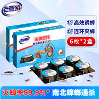 老管家杀蟑胶饵6枚*2蟑螂药蟑螂屋家用厨房全窝端除蟑螂饵剂