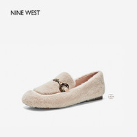Nine West/玖熙平底鞋单鞋高跟鞋乐福鞋休闲鞋板鞋 NP384006ZY杏色