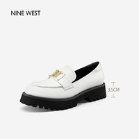 Nine West/玖熙平底鞋单鞋高跟鞋乐福鞋休闲鞋板鞋 NP350068CK奶白