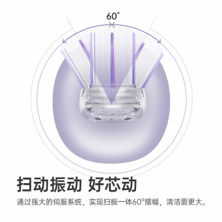 laifen徕芬新一代扫振电动牙刷成人礼赠高效清洁 莱芬因爱同频礼盒 深灰色