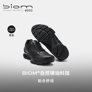 ECCO爱步运动鞋 25年皮革跑步鞋 健步BIOMC800464