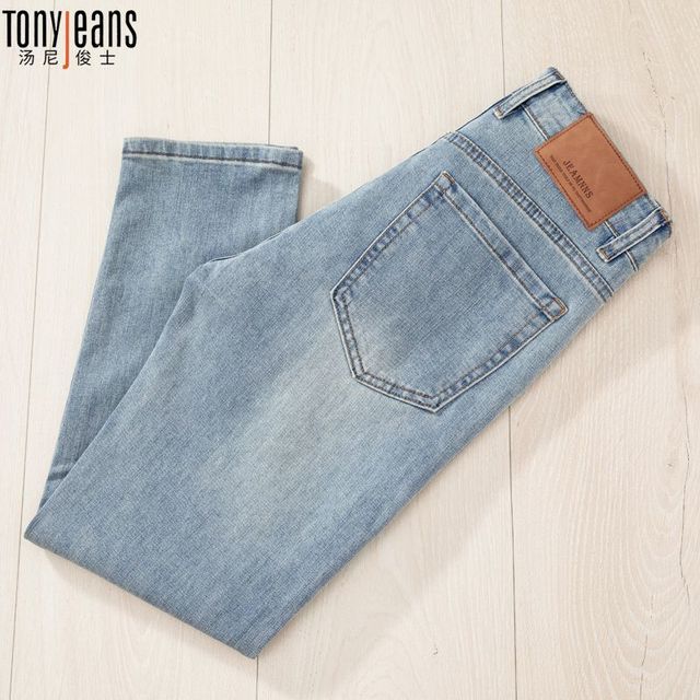Tony Jeans 秋季新款复古牛仔裤男2024九分裤修身小直筒休闲长裤男
