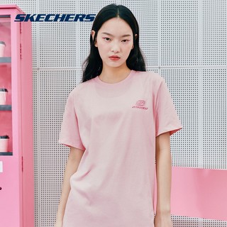 88VIP：SKECHERS 斯凯奇 运动生活男女通用短袖T恤 L223U046