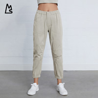 MAGNLENS 秋季新品休闲裤女工装户外束脚美式运动中腰九分裤