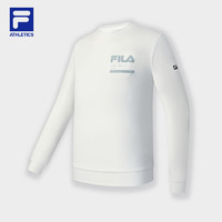 FILA 斐乐 官方男士针织长袖上衣2024秋基础简约运动套头圆领卫衣