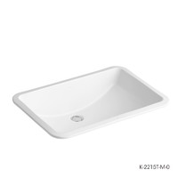 KOHLER 科勒 拉蒂纳方形家用卫生间洗脸盆陶瓷浴室台下盆 K-2215T-M-0