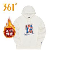 361° 女士加绒加厚连帽卫衣秋冬季字母印花上衣