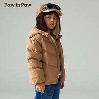 Paw in Paw PawinPaw卡通小熊童装2024年秋冬新款男童内里撞色羽绒服保暖防风 Brown棕色/85 130 cm