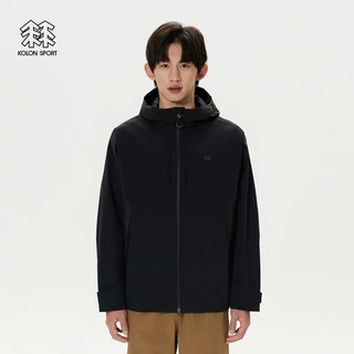 KOLON SPORT/可隆户外休闲衣中性露营运动2L防水夹克运动冲锋衣2级 黑色BK M