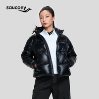 Saucony索康尼冬季户外休闲保暖防风舒适女子短羽绒服外套