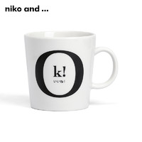 niko and ... 字母图案马克杯日式办公室家用喝水杯子 419613